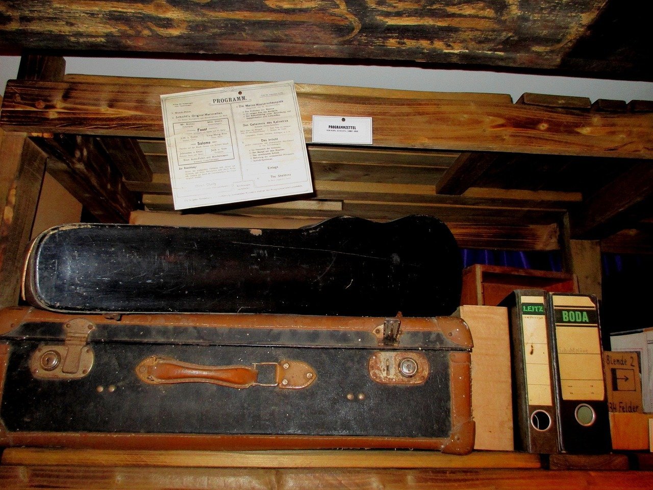 Old luggage in an attic. Image credit: Pixabay