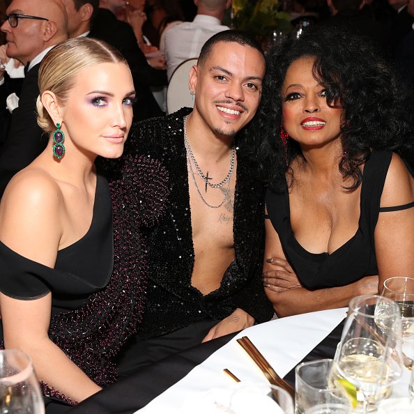 Ashlee Simpson, Evan Ross, and Diana Ross on February 24, 2019 in West Hollywood, California. | Photo: Getty Images