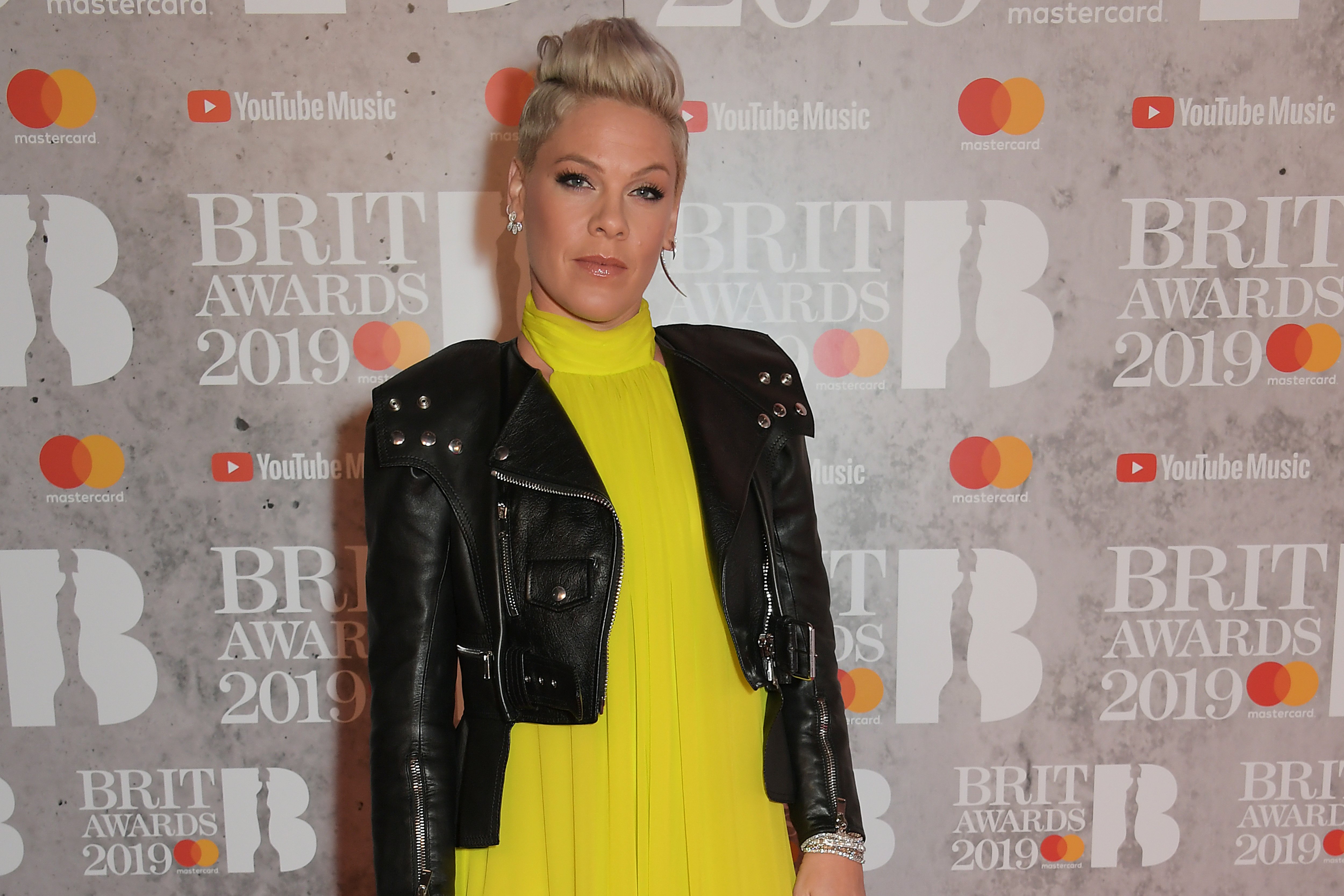 Pink arrives at The BRIT Awards 2019 held at The O2 Arena on February 20, 2019, in London, England. | Source: Getty Images.