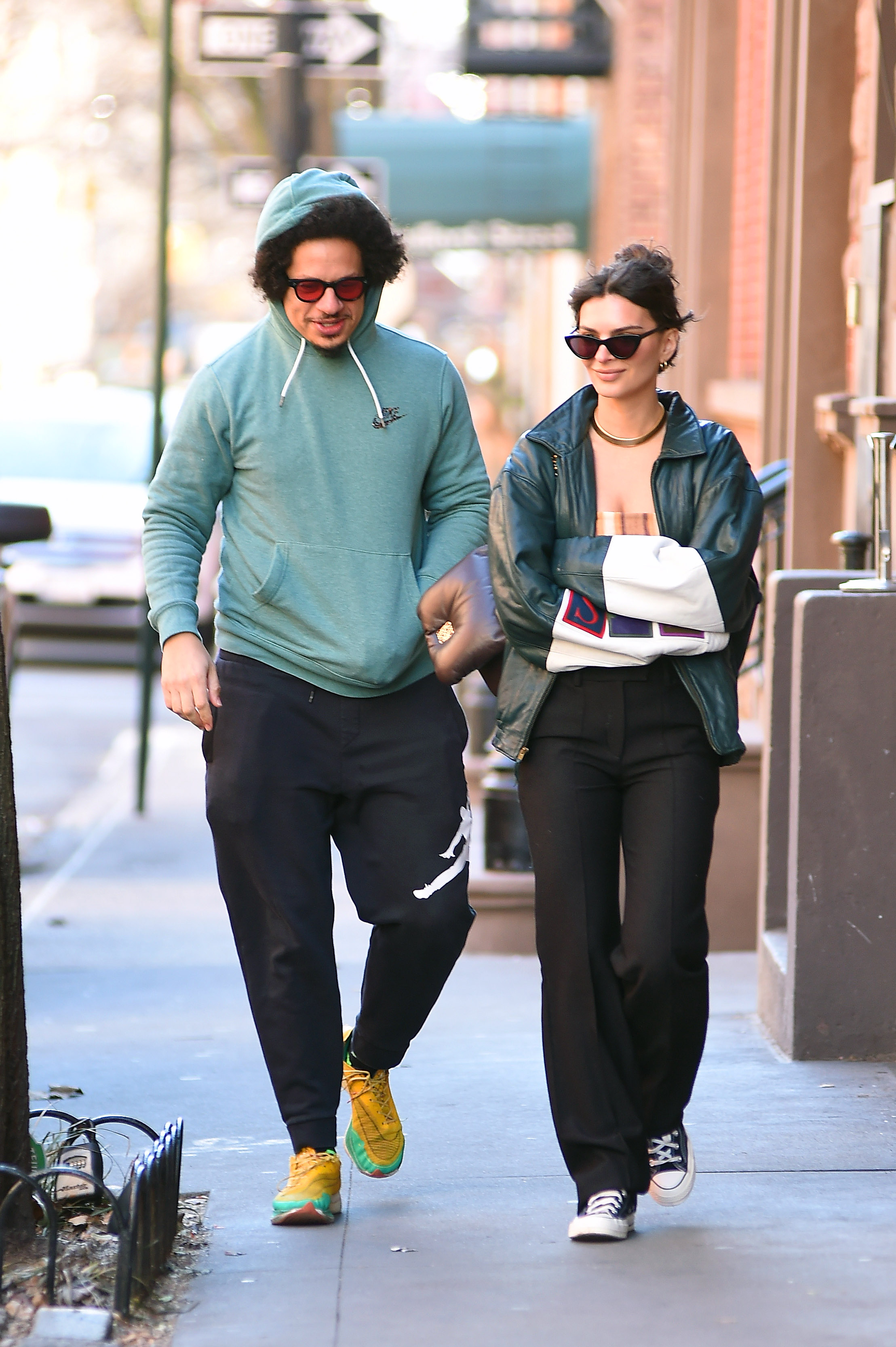 Emily Ratajkowski and Eric Andre spotted on February 10, 2023 in New York, New York. | Source: Getty Images