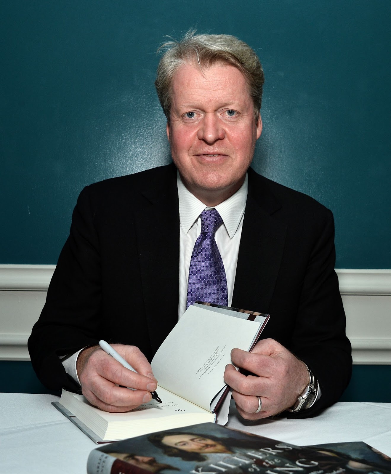 Earl Charles Spencer at a special book signing event on March 3, 2015, in Santa Monica, California. | Source: Getty Images