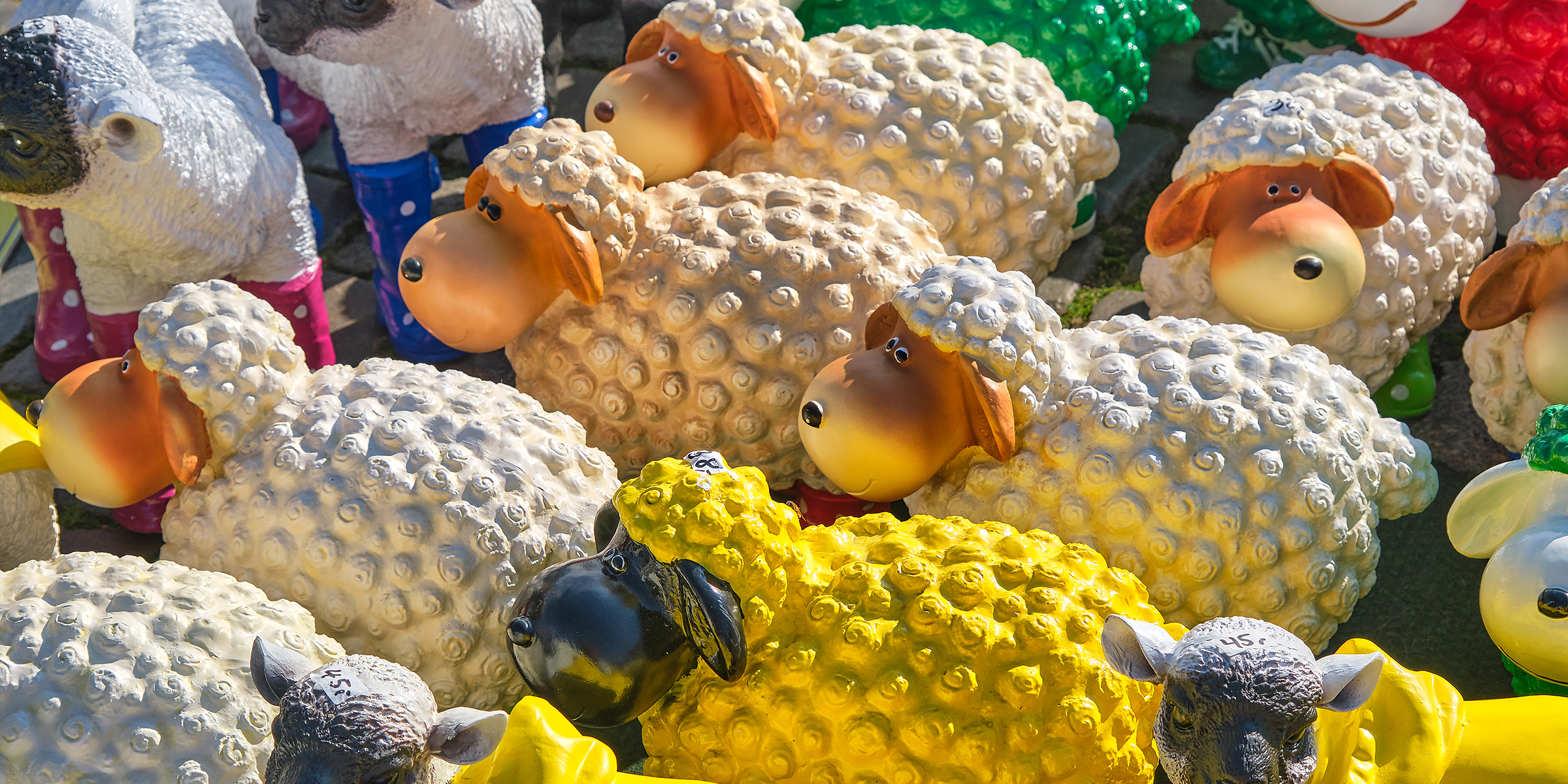 Collection of plastic sheep | Source: Getty images