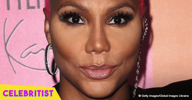 Tamar Braxton stays classy with her bald head & strapless gown in recent photoshoot