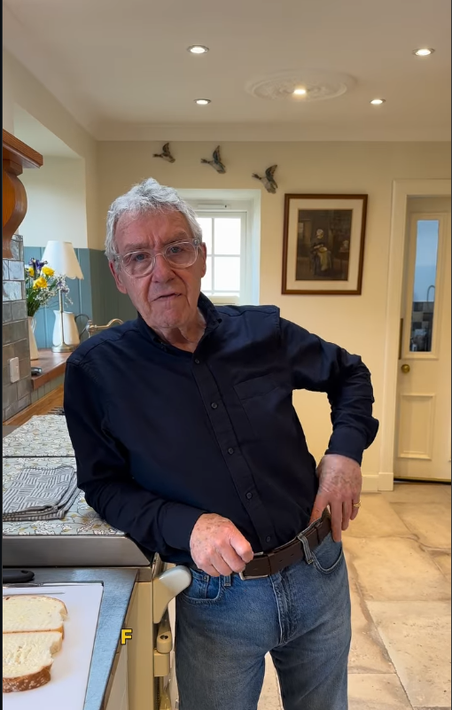 Gregor Fisher standing in his kitchen | Source: Instagram/gregor.fisher.actor