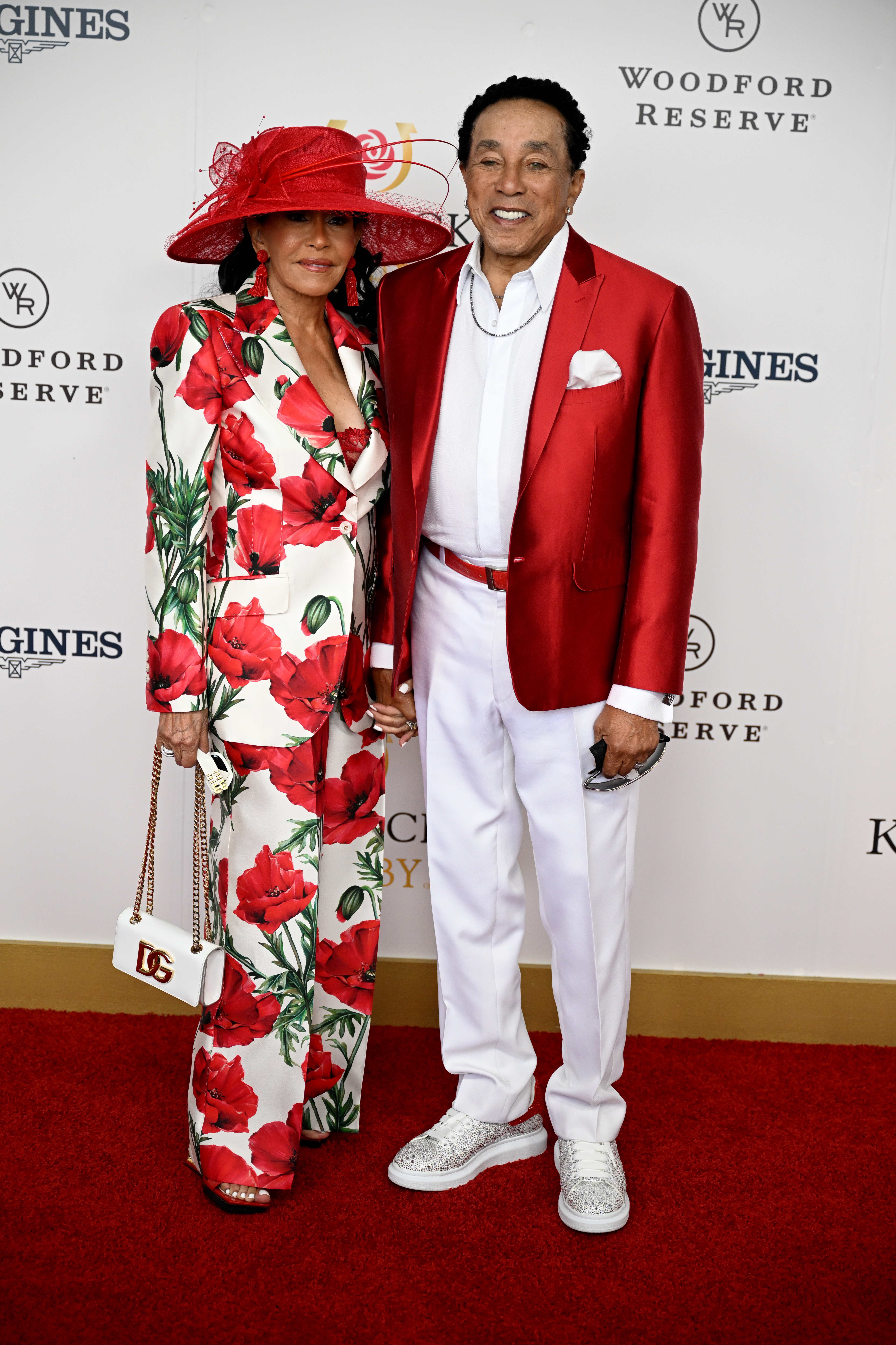 Frances Glandney and Smokey Robinson attends the 149th Kentucky Derby at Churchill Downs, on May 6, 2023, in Louisville, Kentucky. | Source: Getty Images