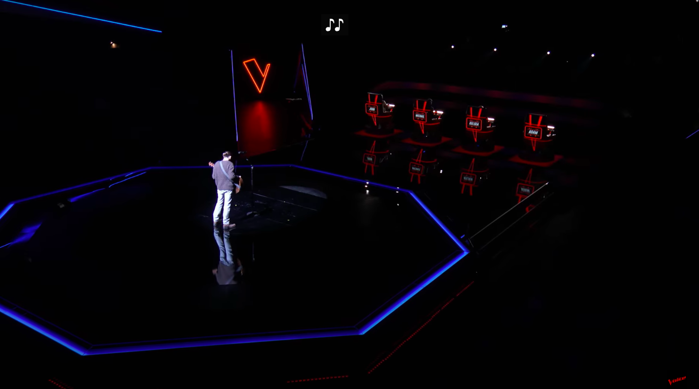 Ethan Eckenroad getting ready to perform on the premiere episode of Season 27 of "The Voice," posted on February 3, 2025. | Source: YouTube/The Voice