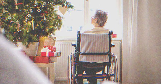 Anciana en silla de ruedas. | Foto: Shutterstock