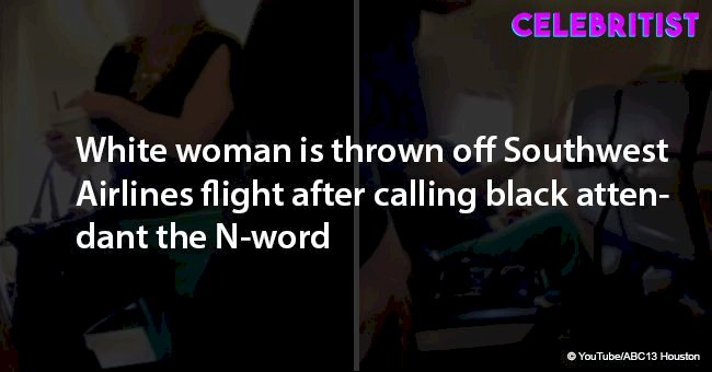 White woman is thrown off Southwest Airlines flight after calling black attendant the N-word