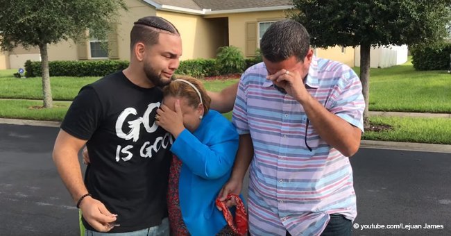 Parents driven to tears when son reveals thank-you gift to them