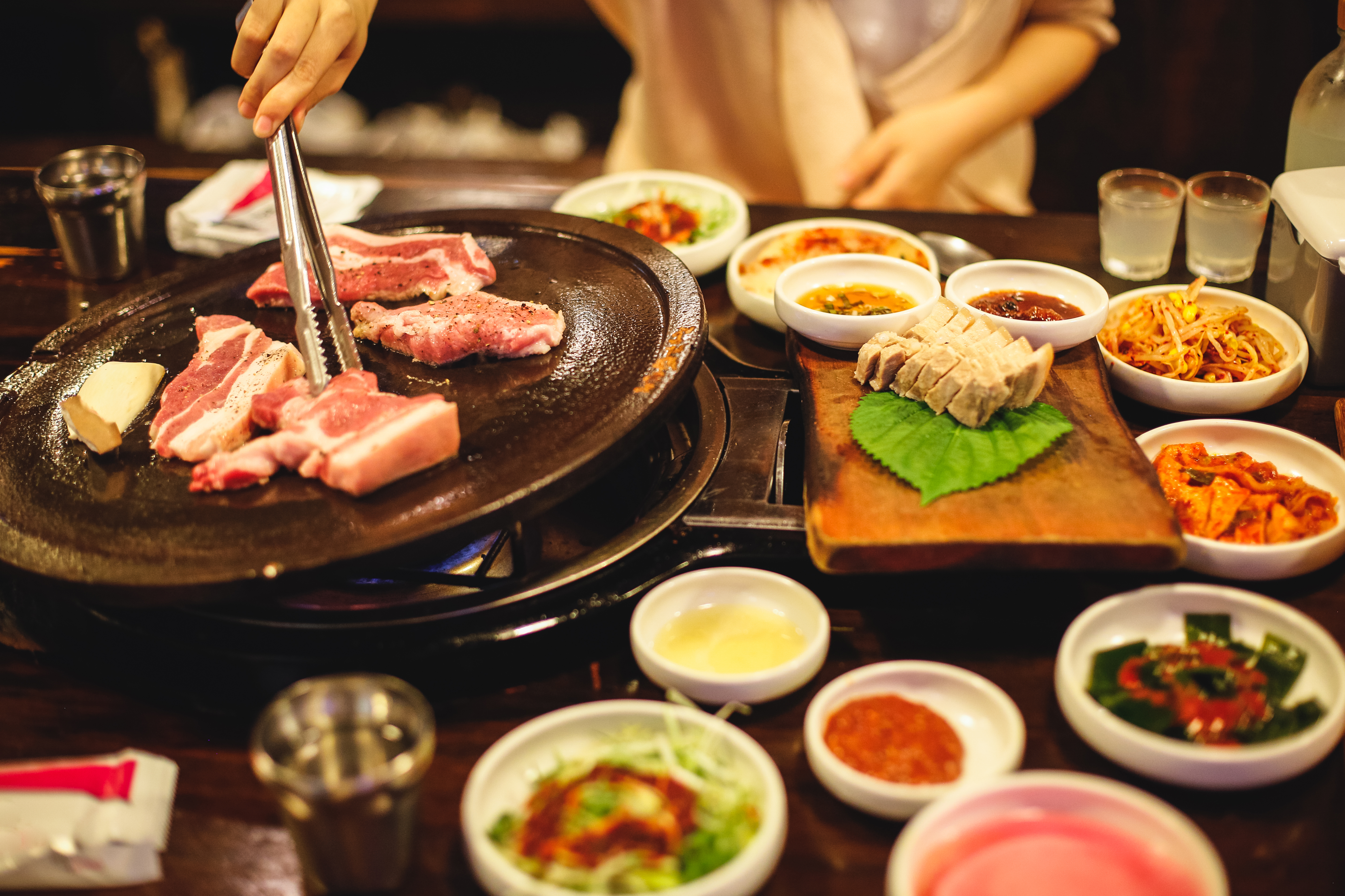 A Korean barbecue setup | Source: Getty Images