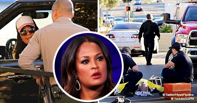 Laila Ali accidentally hits elderly pedestrian with her car, sending him to hospital