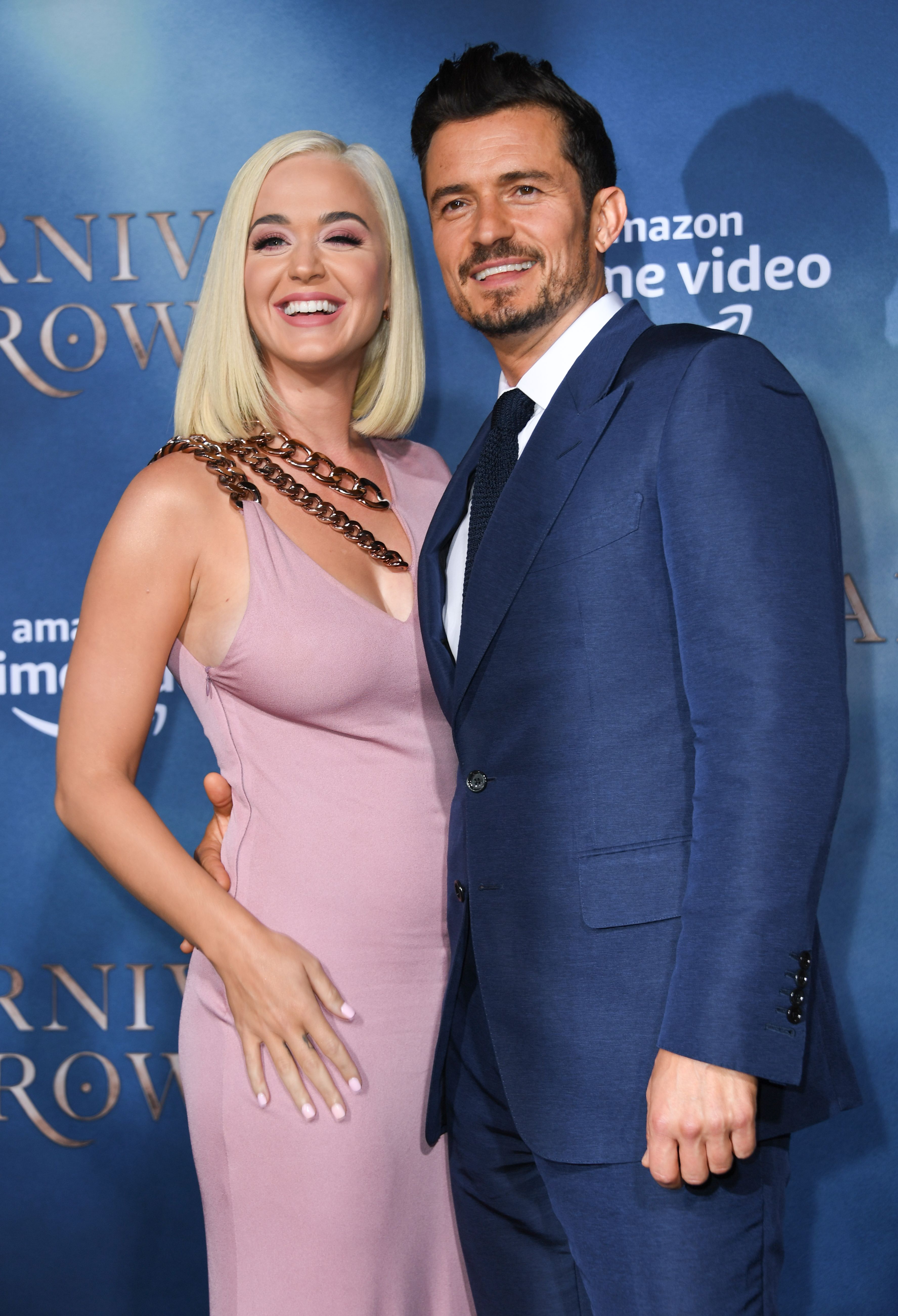 Katy Perry and Orlando Bloom arrive for the premiere of Amazon Original Series "Carnival Row" at the TCL Chinese theatre on August 21, 2019, in Hollywood | Source: Getty Images