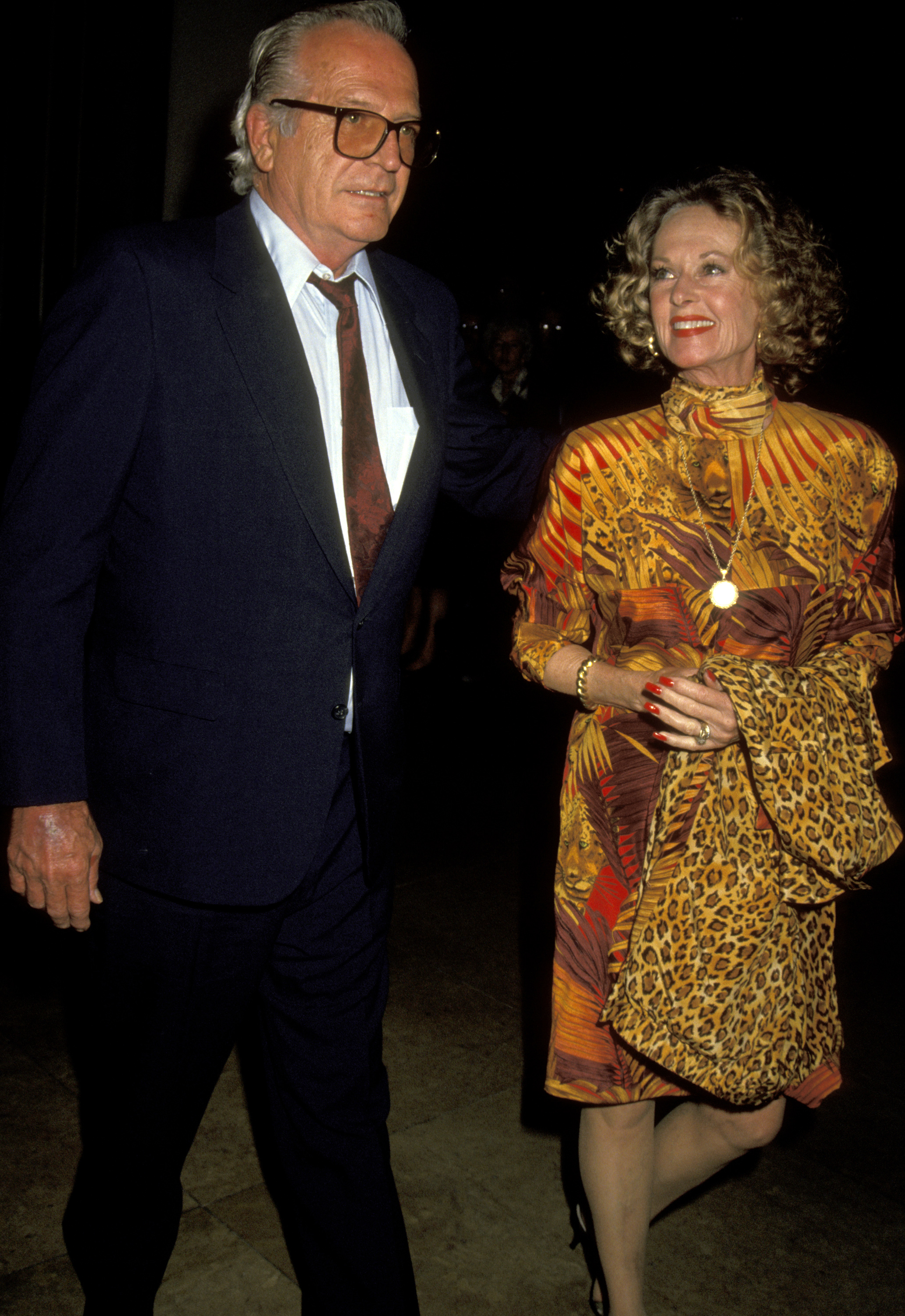 Luis Barrenecha and Tippi Hedren during George Schlatter Honored at Benefit for the Scott Newman Center in Beverly Hills, California, on November 1, 1992. | Source: Getty Images