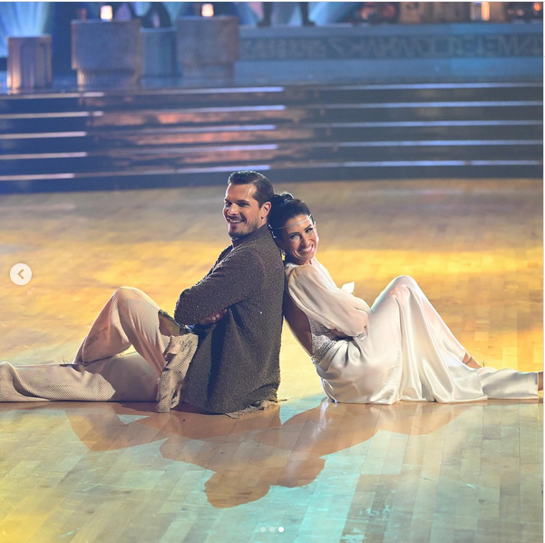Hilaria Baldwin and Gleb Savchenko, from a post dated October 7, 2025 | Source: Instagram/dancingwiththestars