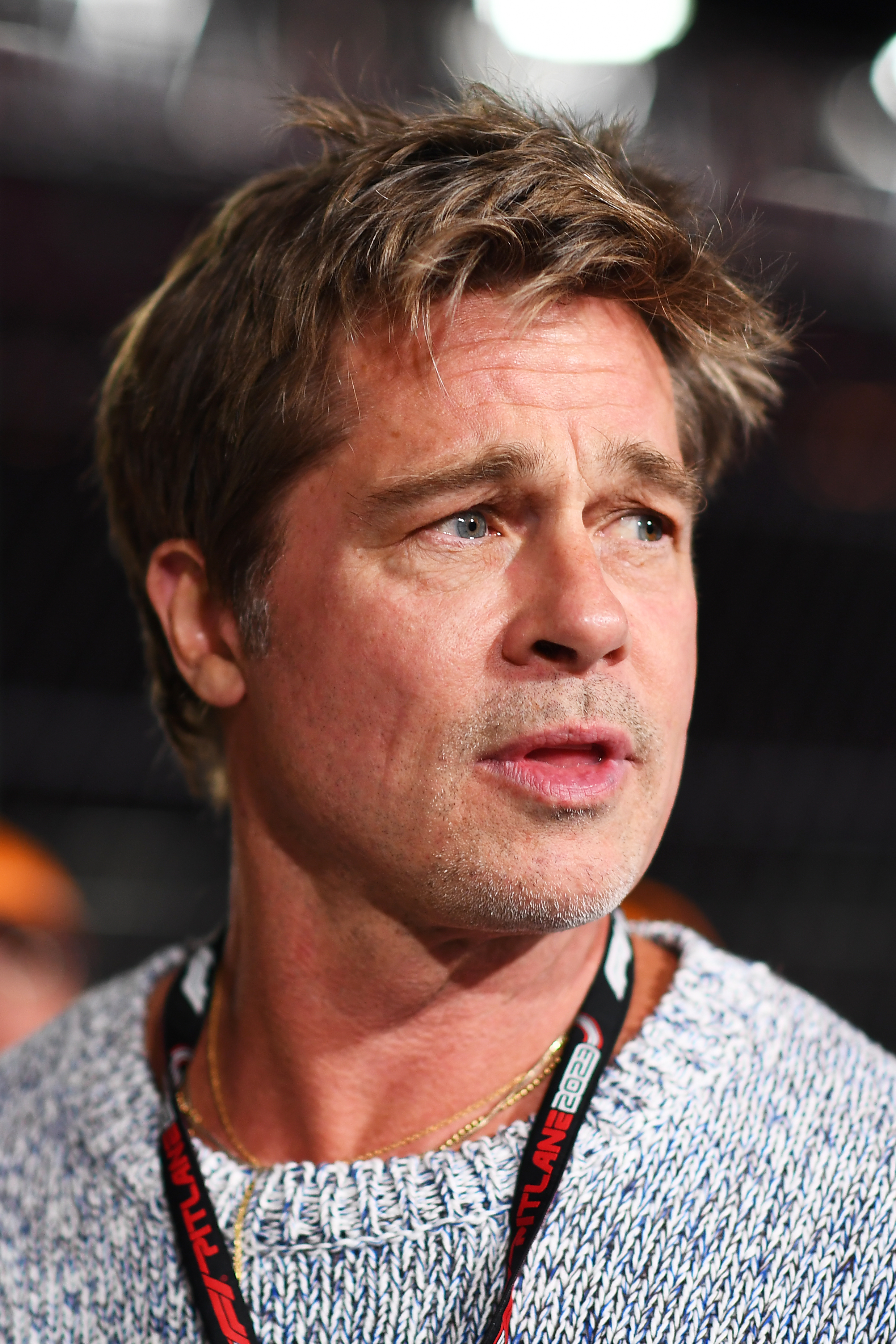 Brad Pitt at the F1 Grand Prix in Las Vegas, Nevada on November 17, 2023 | Source: Getty Images