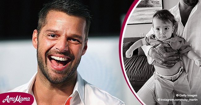 ricky martin with boyfriend and kids