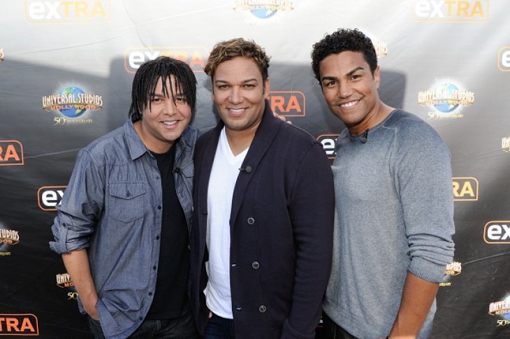 Taj Jackson, Taryll Jackson and TJ Jackson from 3T on October 8, 2015 in Universal City, California | Source: Getty Images