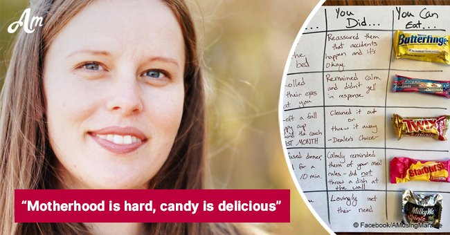 Mom goes viral for a hilarious chart showing what candy she can eat for her motherhood feats