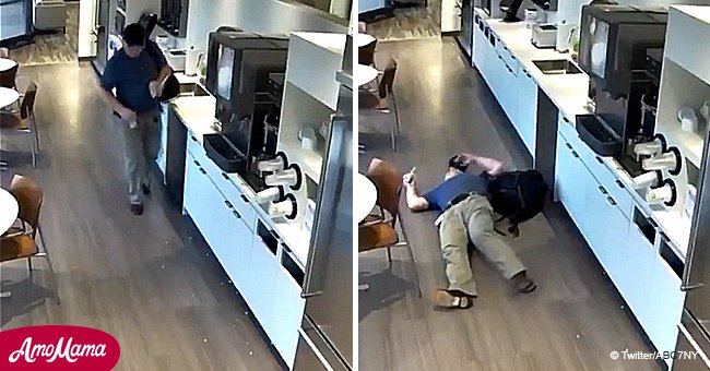 Man caught on camera doing a fake 'slip and fall' at a company in NJ (video)