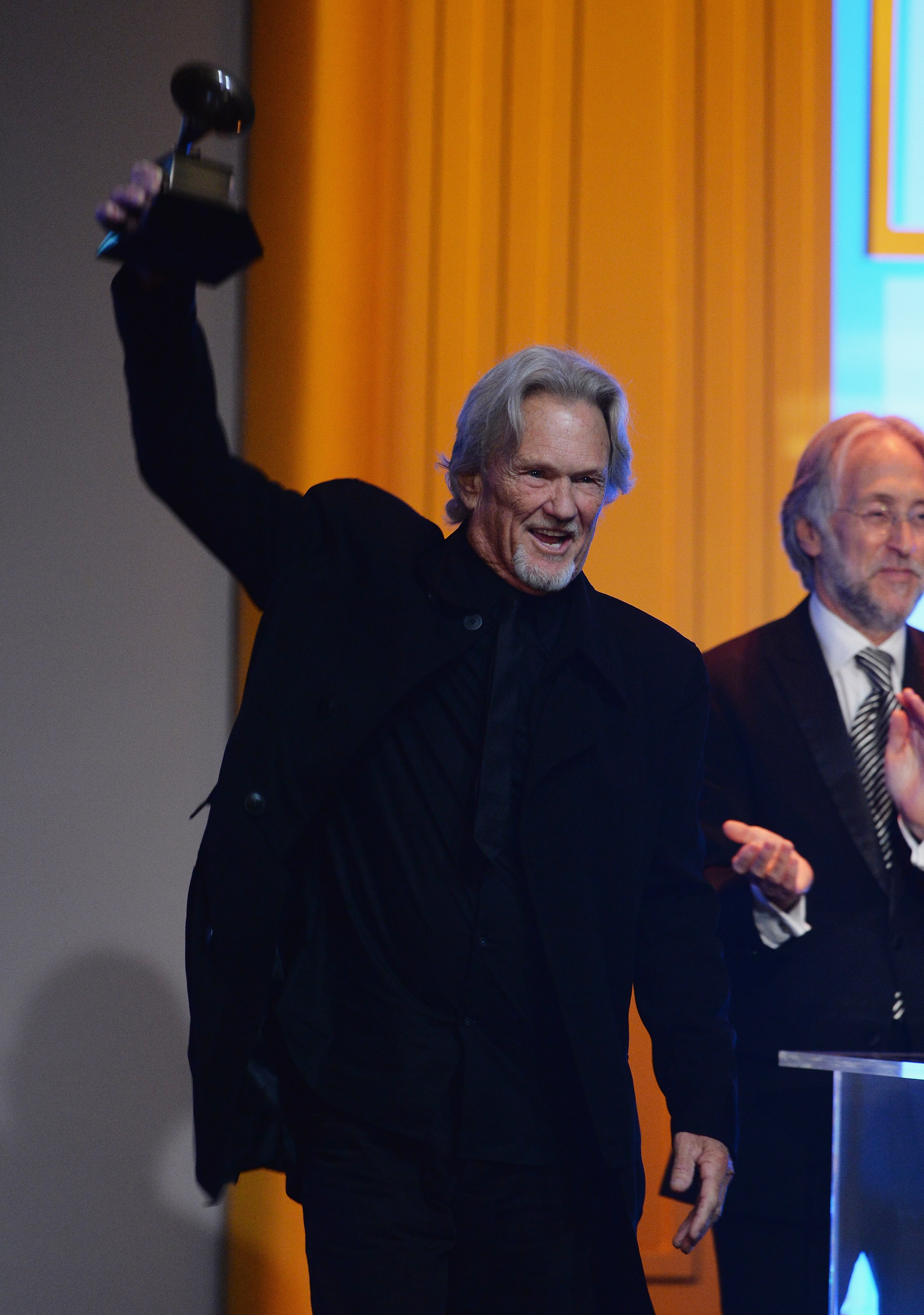 Kris Kristofferson accepts the Lifetime Achievement Award at the Special Merit Awards Ceremony in Los Angeles, California, on January 25, 2014 | Source: Getty Images