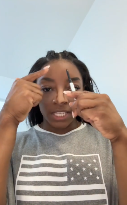 Simone Biles reveals she had a Botox treatment for her 27th birthday last March, as posted in August 2024 | Source: TikTok/simonebilesowens