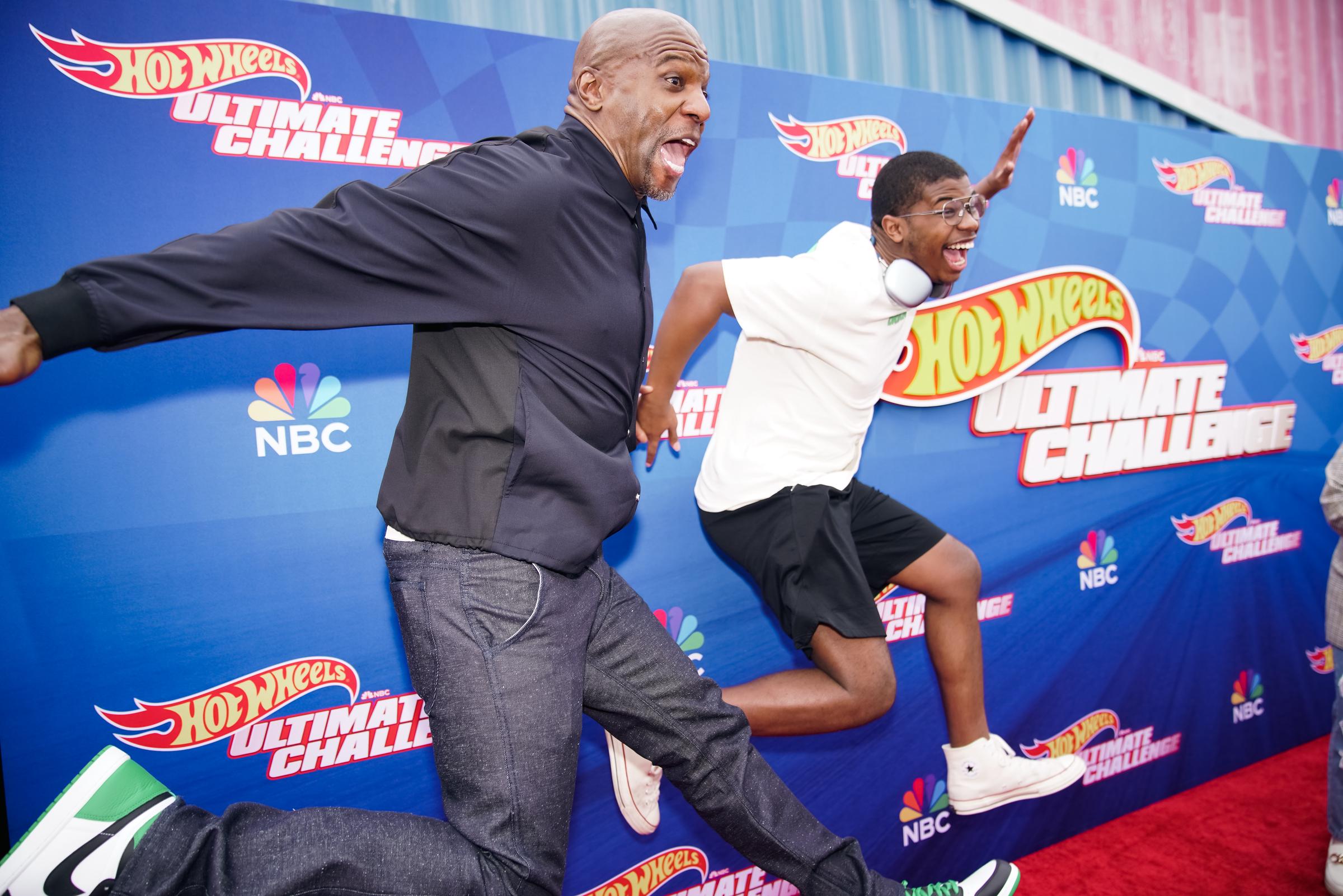 Terry and Isaiah Crews attend a press event for NBC's "Hot Wheels: Ultimate Challenge" on May 20, 2023 | Source: Getty Images