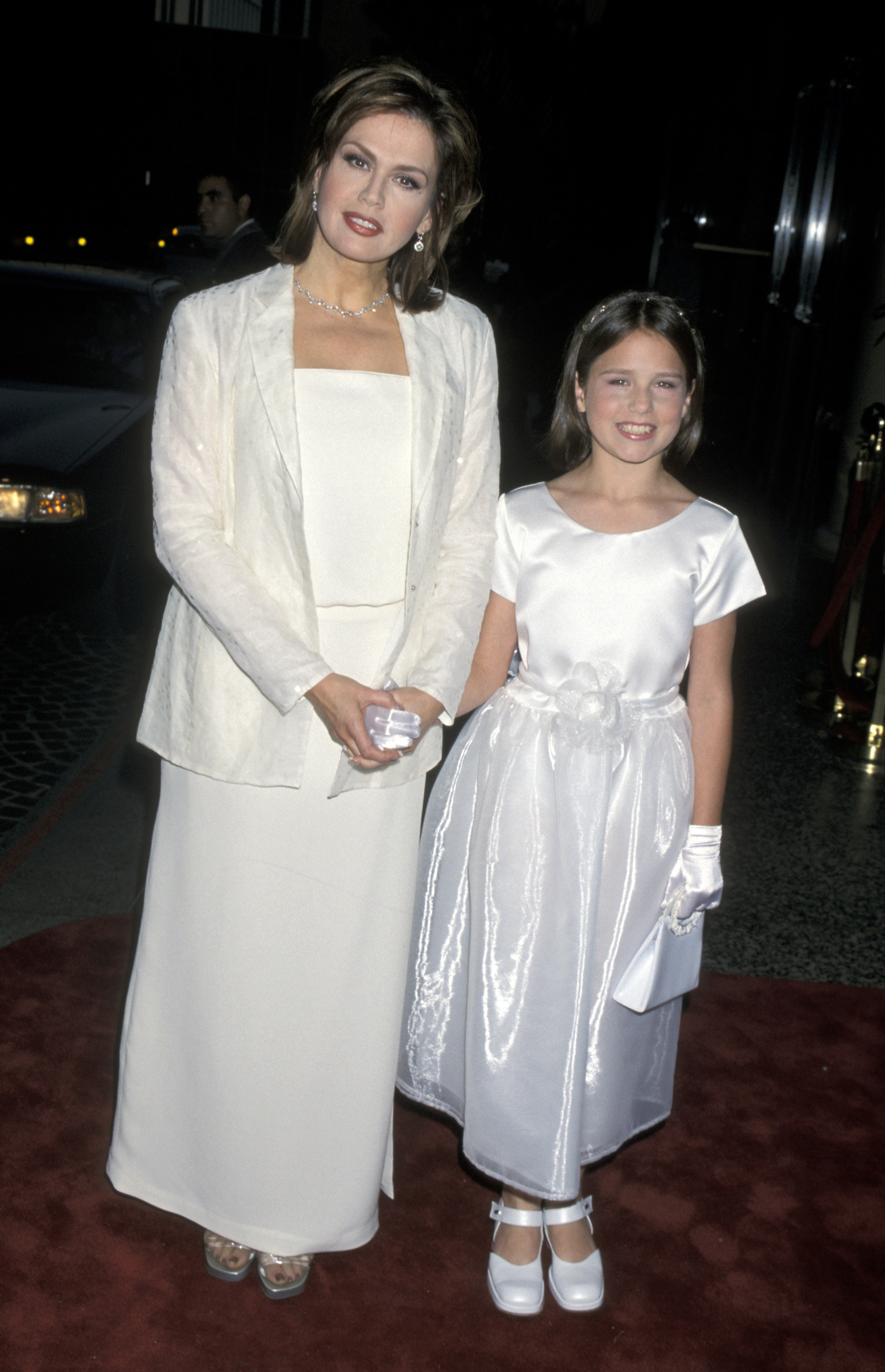 Marie Osmond and daughter at the benefit for the Larry King Cardiac Foundation on May 8, 2000 | Source: Getty Images