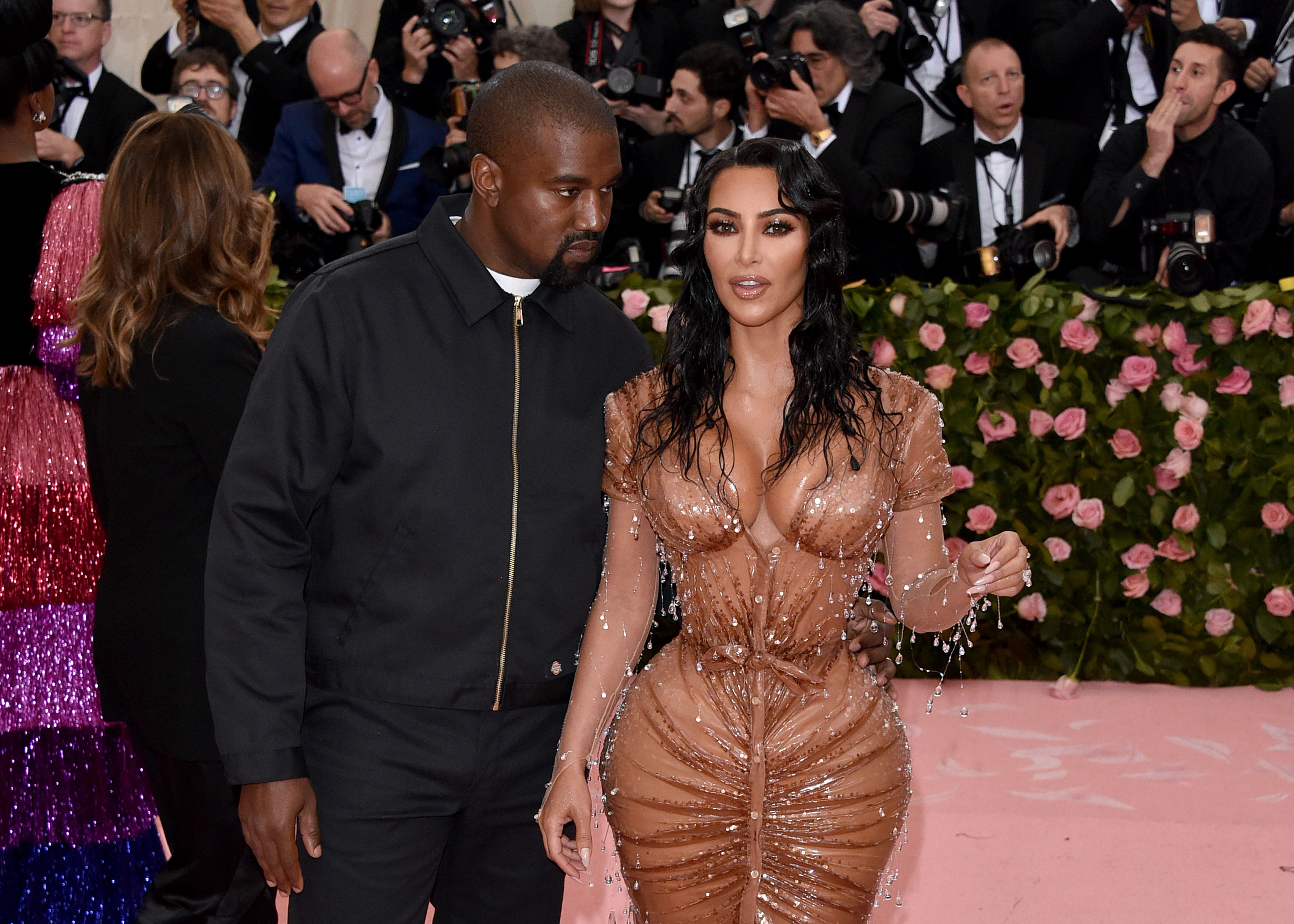Kim Kardashian and husband Kanye West st the 2019 MET GALA/ Source: Getty Images