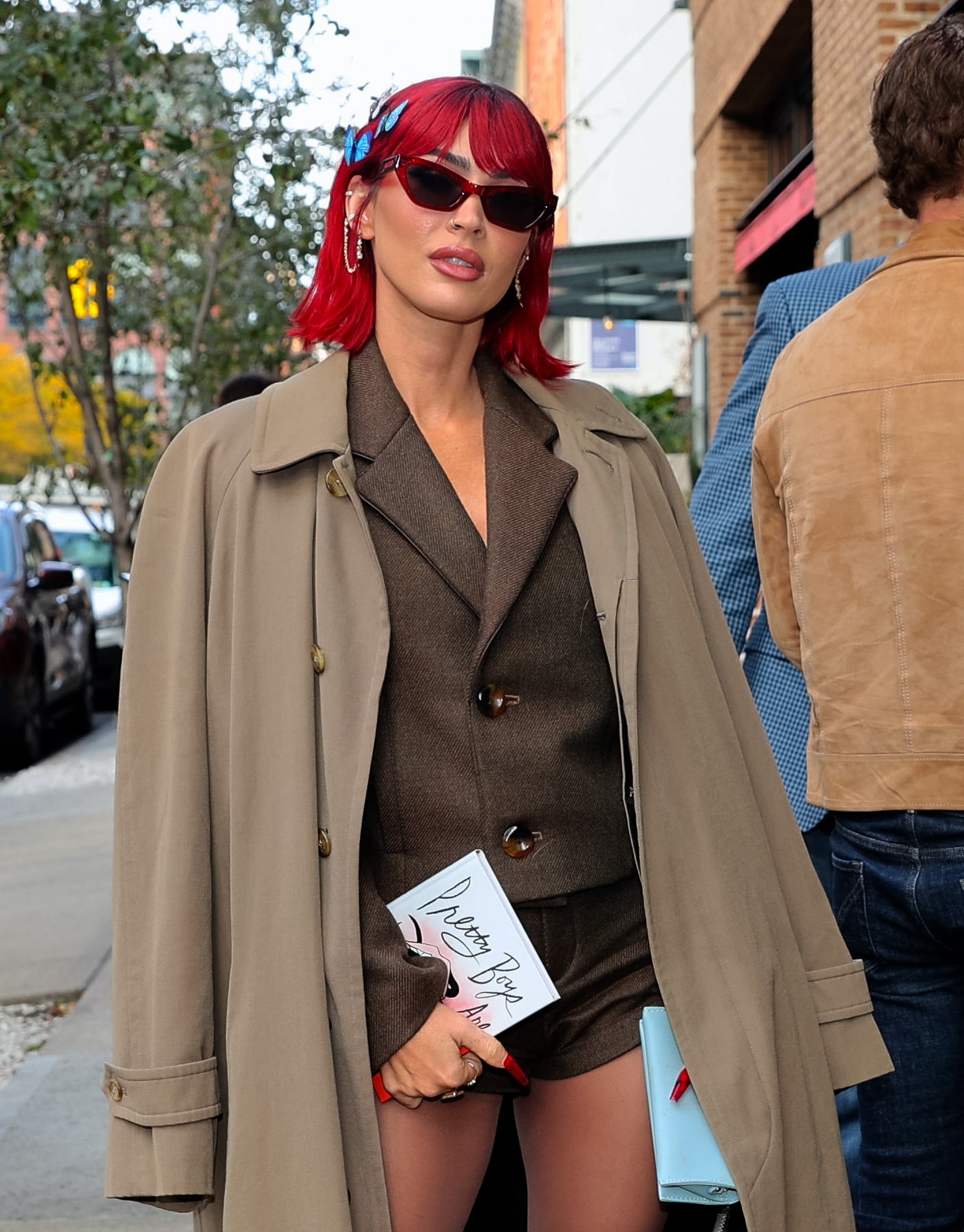 Megan Fox is seen arriving to the "Drew Barrymore Show" in New York City on November 8, 2023 | Source: Getty Images