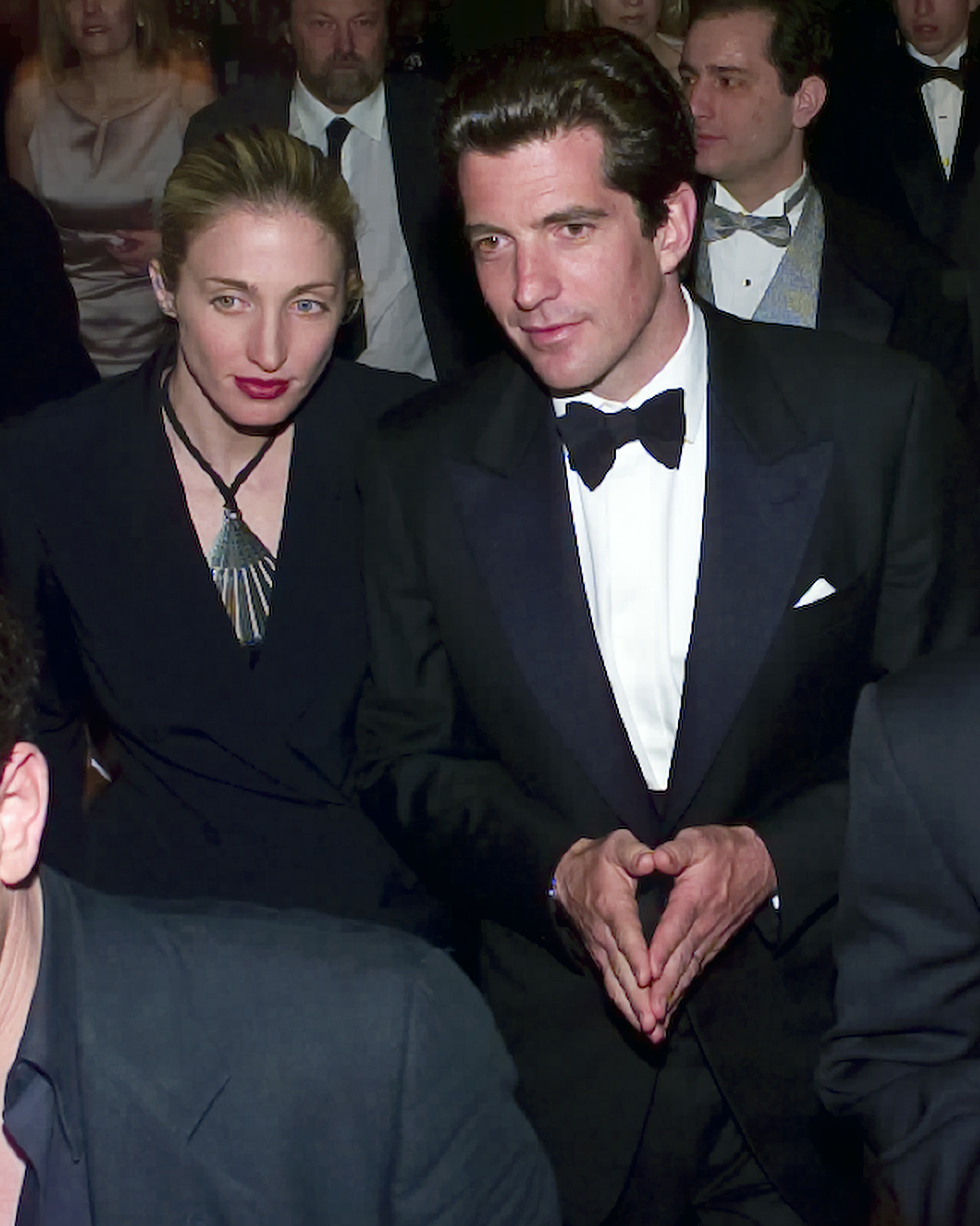 Carolyn Bessette and John F. Kennedy Jr. at the 1999 White House Correspondents' Dinner. | Source: Getty Images