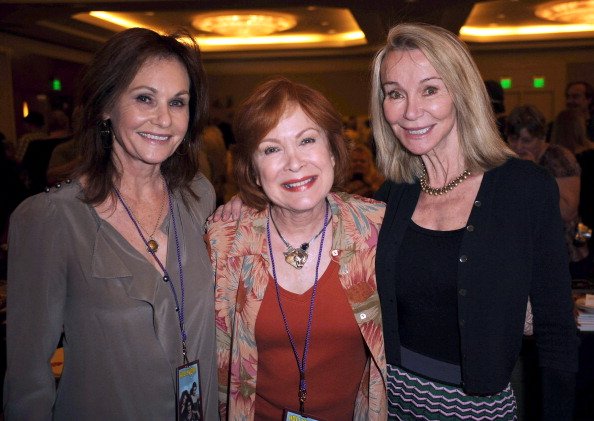 Meredith MacRae, Linda Henning, and Lori Saunders at Westin LAX Hotel on April 20, 2013 in Los Angeles, California. | Photo: Getty Images