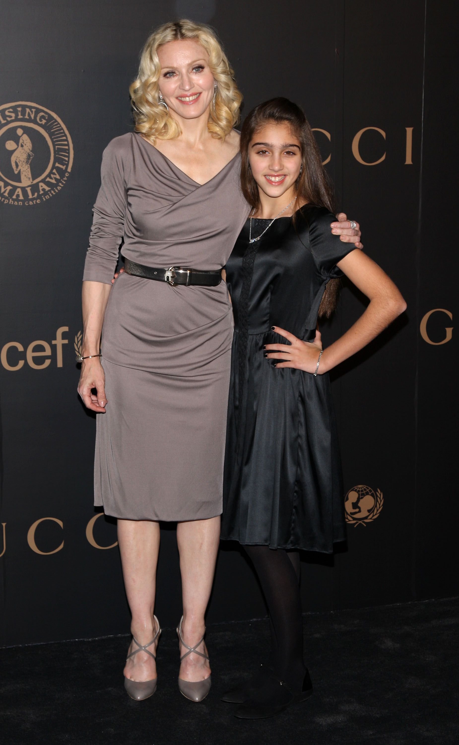 Madonna and her daughter Lourdes Maria Ciccone Leon at the Mercedes-Benz Fashion Week Fall 2008 in New York | Source: Getty Images