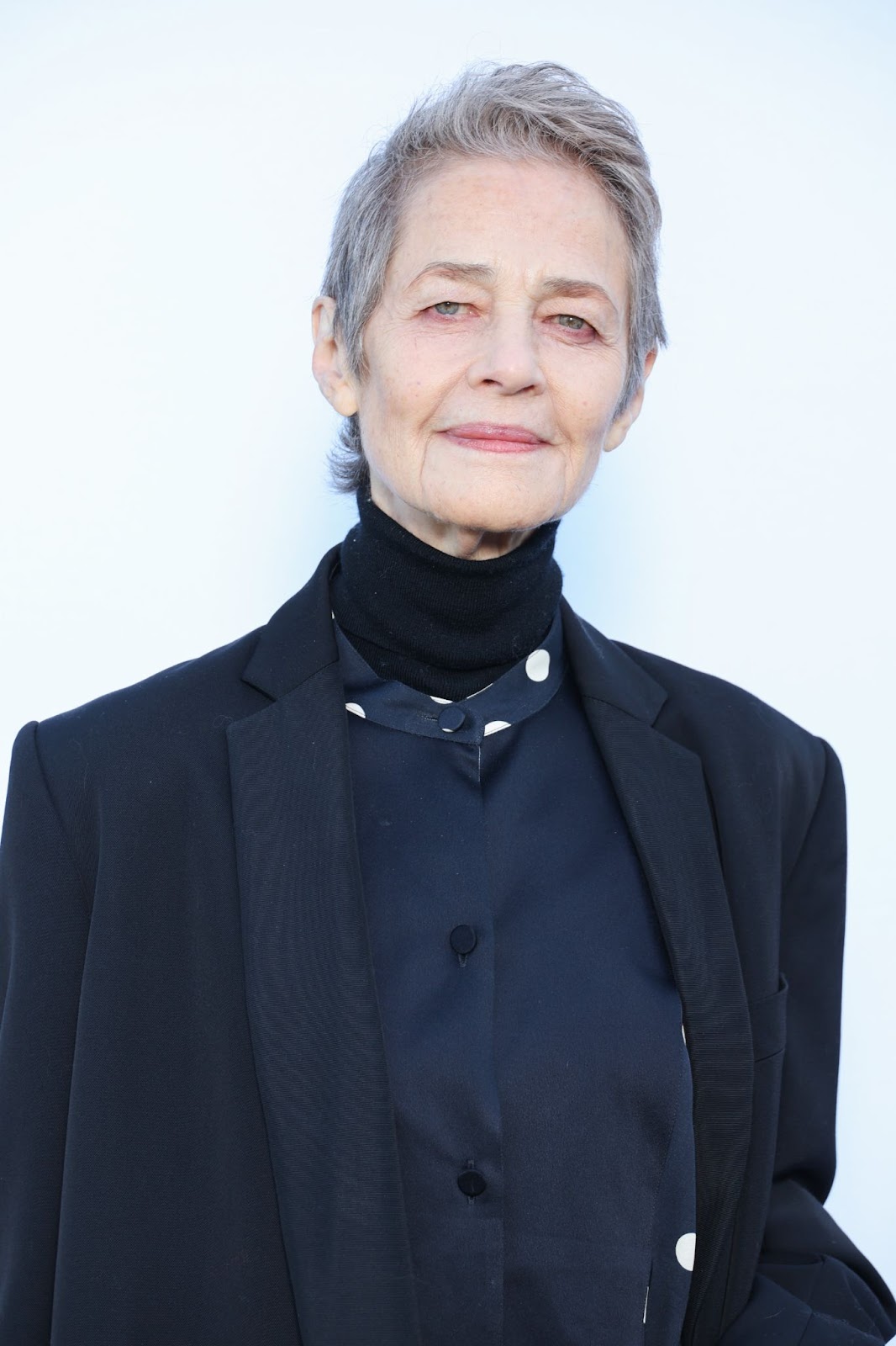 Charlotte Rampling at the Stella McCartney Womenswear Fall/Winter 2024-2025 show during Paris Fashion Week on March 4, 2024, in France. | Source: Getty Images