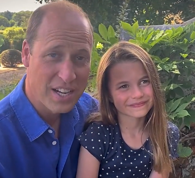 The Princess and young Princess of Wales send their words of encouragement to the English women's soccer team, Lionesses, from a video post dated July 31, 2022 | Source: X/@KensingtonRoyal