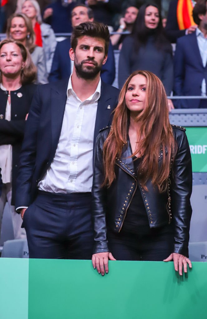  Gerard Piqué et Shakira assistent à la finale de la Coupe Davis à Caja Magica le 24 novembre 2019 à Madrid, en Espagne. | Photo : Getty Images