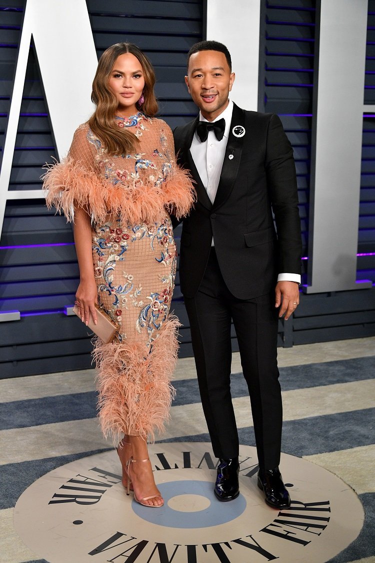 Chrissy Teigen and John Legend on February 24, 2019 in Beverly Hills, California | Photo: Getty Images