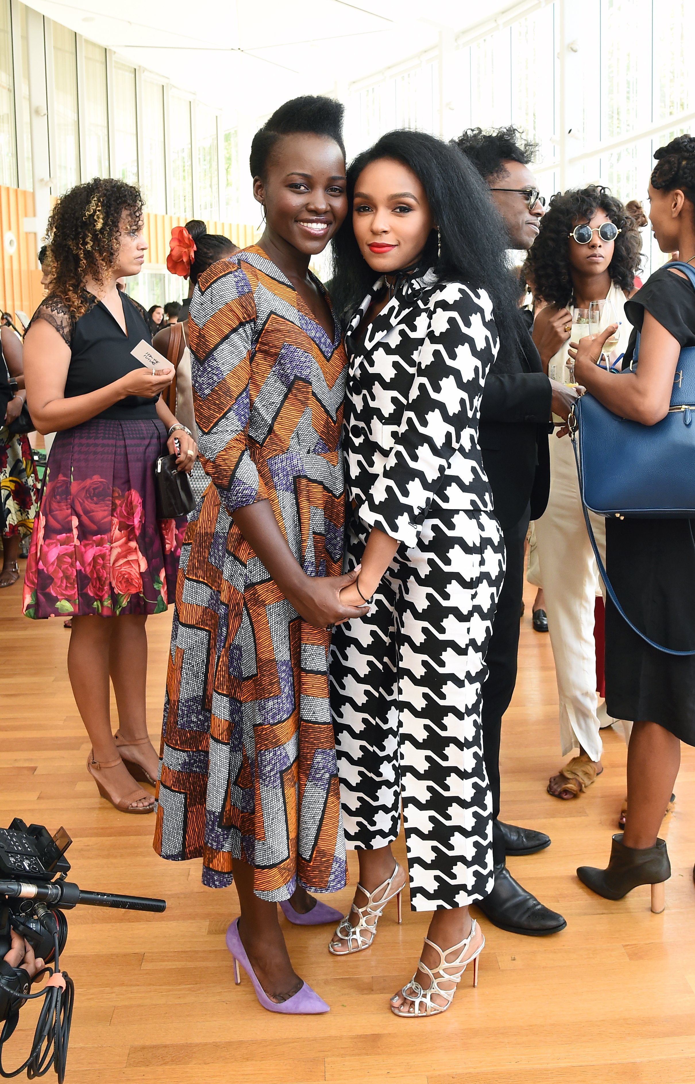 Lupita Nyong'o and Janelle Monáe at the Fem The Future Brunch in New Y...