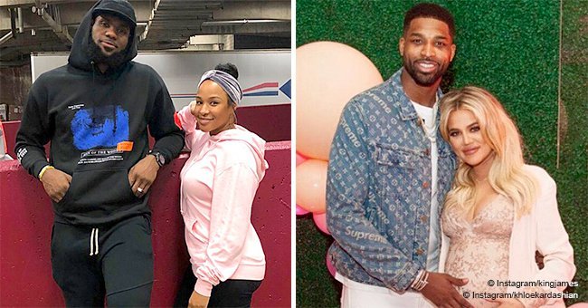 LeBron James & wife Savannah pictured double dating with Tristan Thompson and Khloé Kardashian