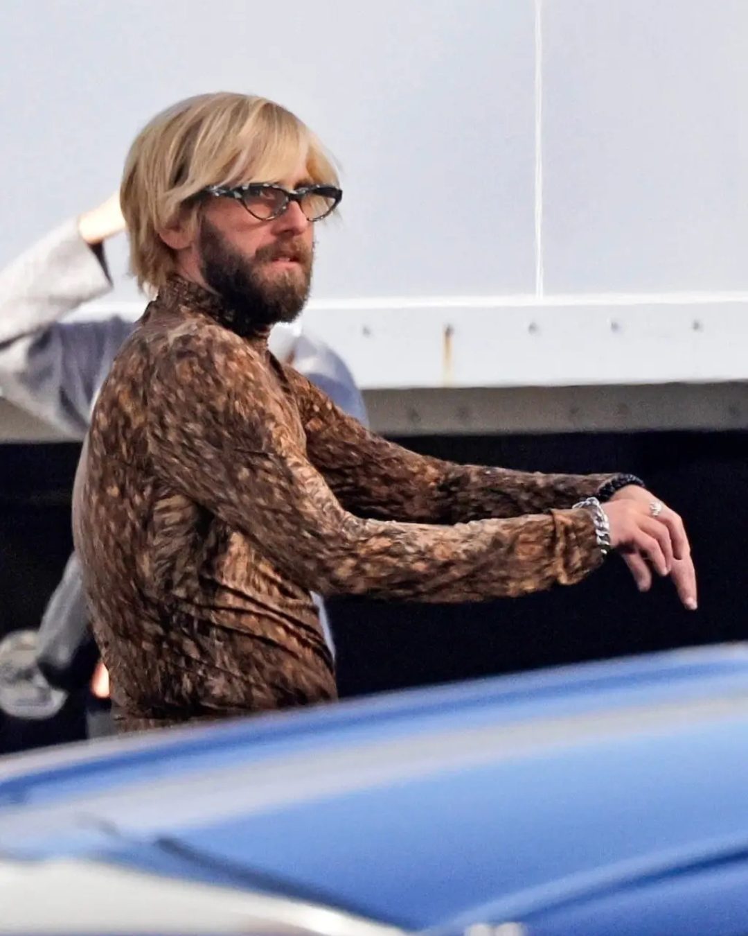 Jonah Hill is seen on the set of "Cut Off" in Los Angeles on October 6, 2025. | Source: Instagram/pagesix