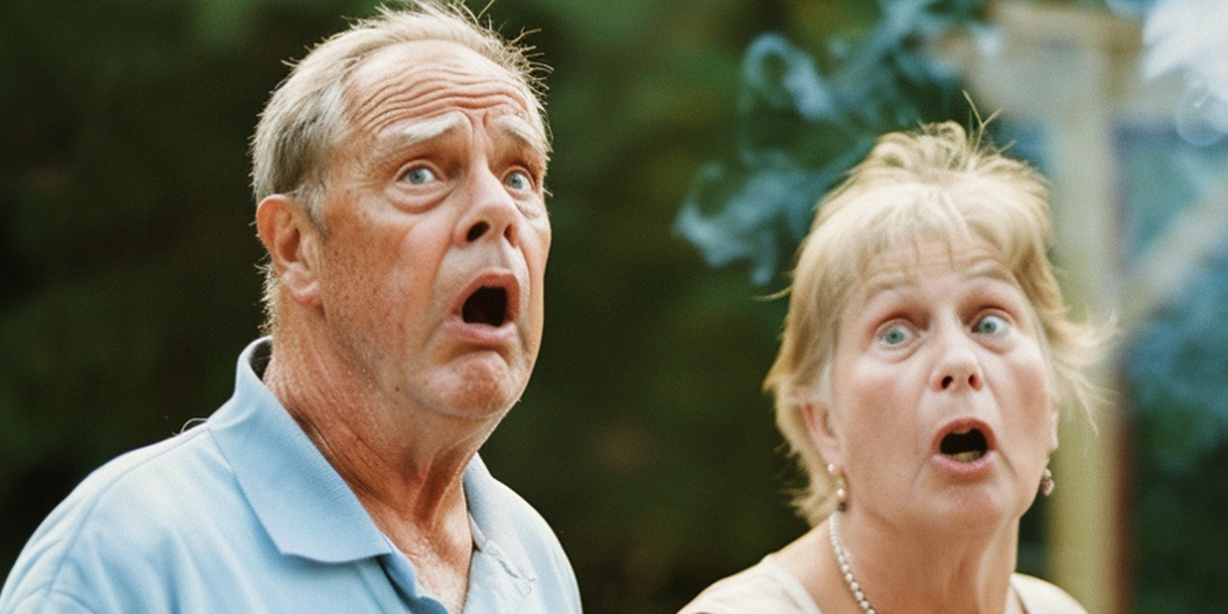 A mature couple staring in shock | Source: AmoMama