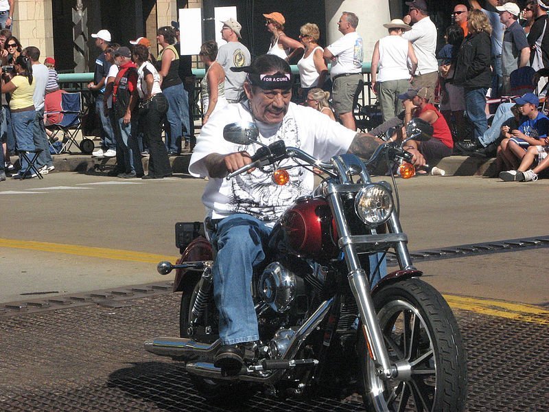 Danny Trejo at the 105th Harley Davidson Anniversary parade. | Source: Wikimedia Commons