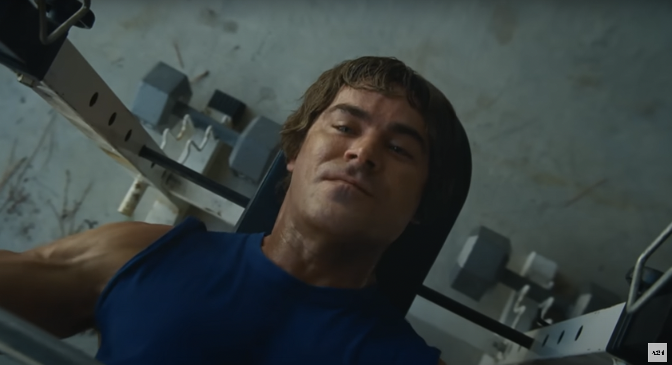 Zac Efron in a scene from the film "The Iron Claw" previewed on February 14, 2024 | Source: youtube/a24