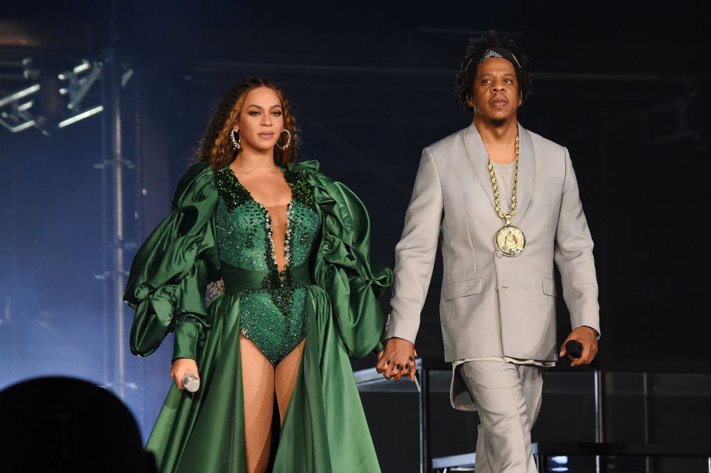 Beyonce and Jay-Z during the Global Citizen Festival: Mandela 100 at FNB Stadium on December 2, 2018, in Johannesburg, South Africa | Source: Getty Images