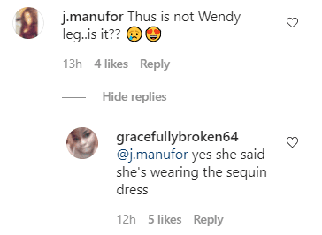 A fan's comment under Wendy Williams' Instagram post. | Photo: Instagram.com/wendyshow