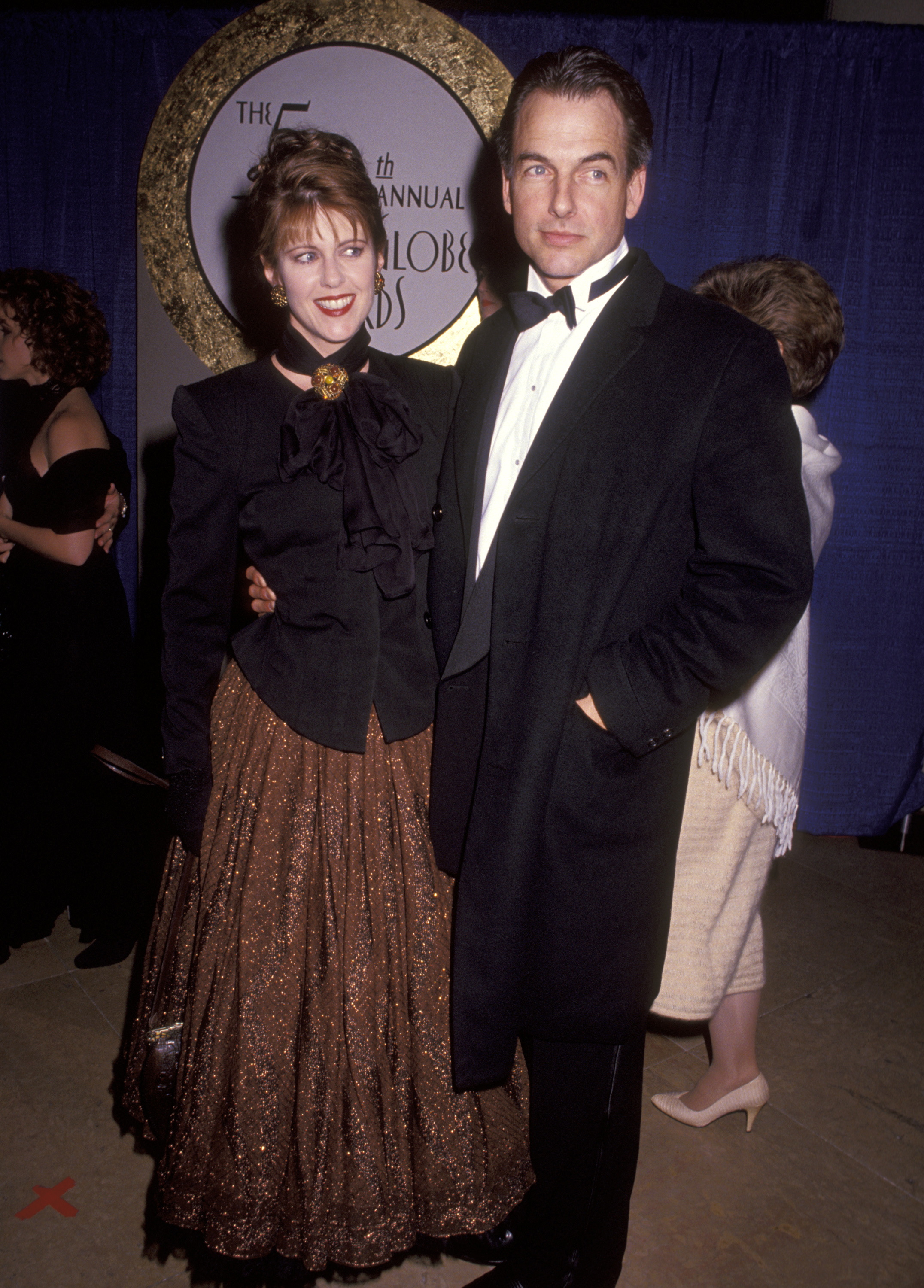 Pam Dawber and Mark Harmon at The 50th Annual Golden Globe Awards in 1993 | Source: Getty Images