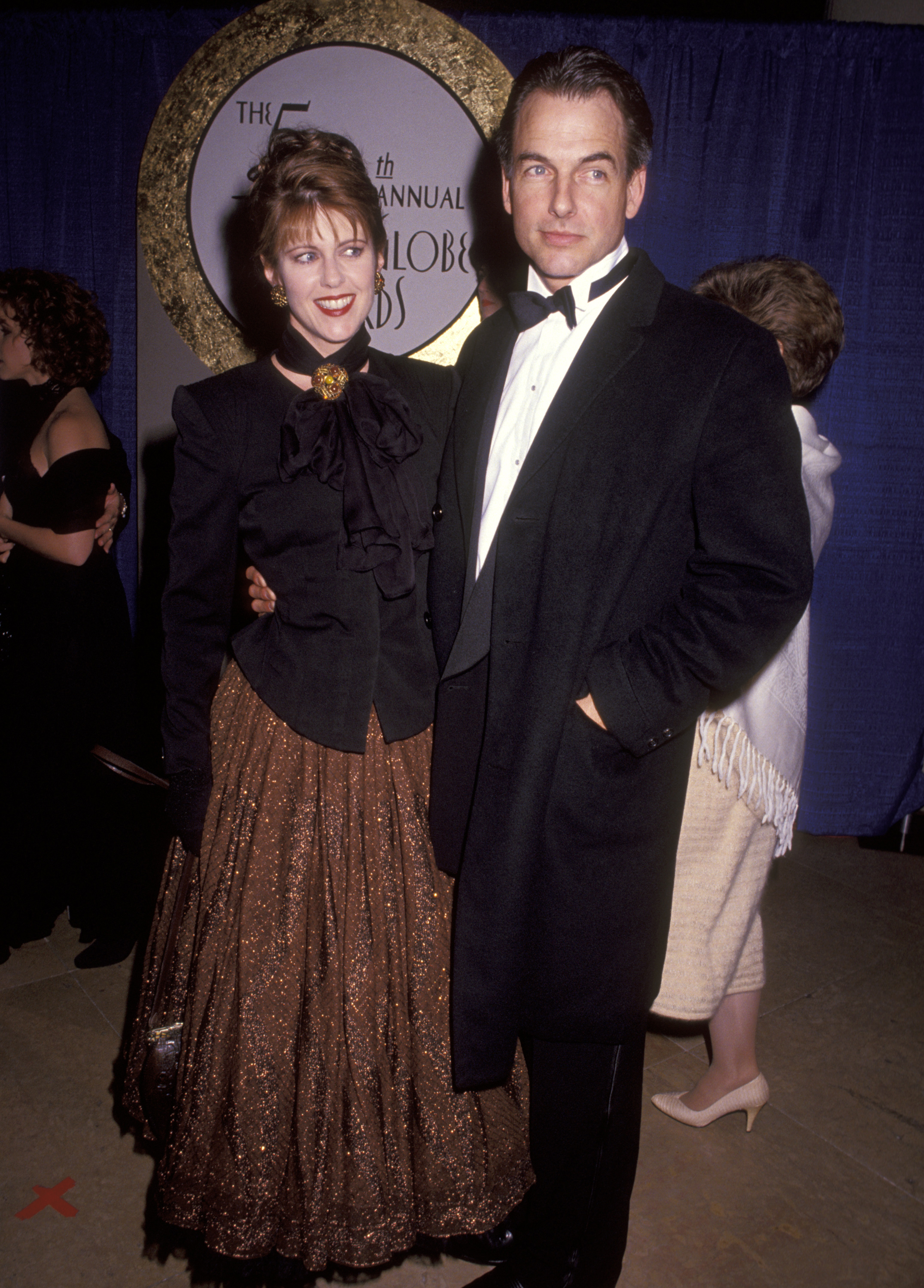 Pam Dawber and Mark Harmon at the 50th Annual Golden Globe Awards in 1993 | Source: Getty Images