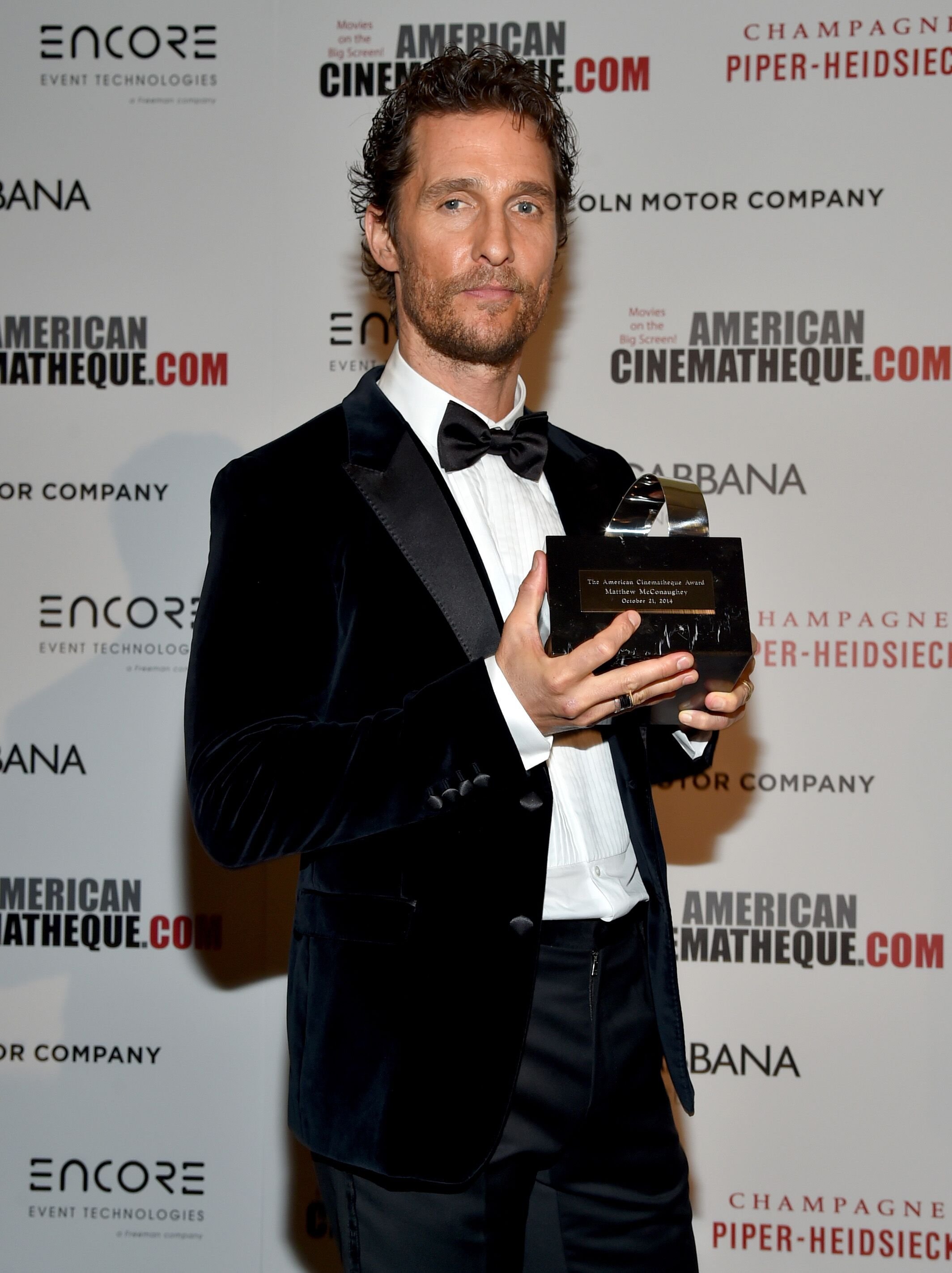  Matthew McConaughey attends the 28th American Cinematheque Award in 2014 | Source: Getty Images