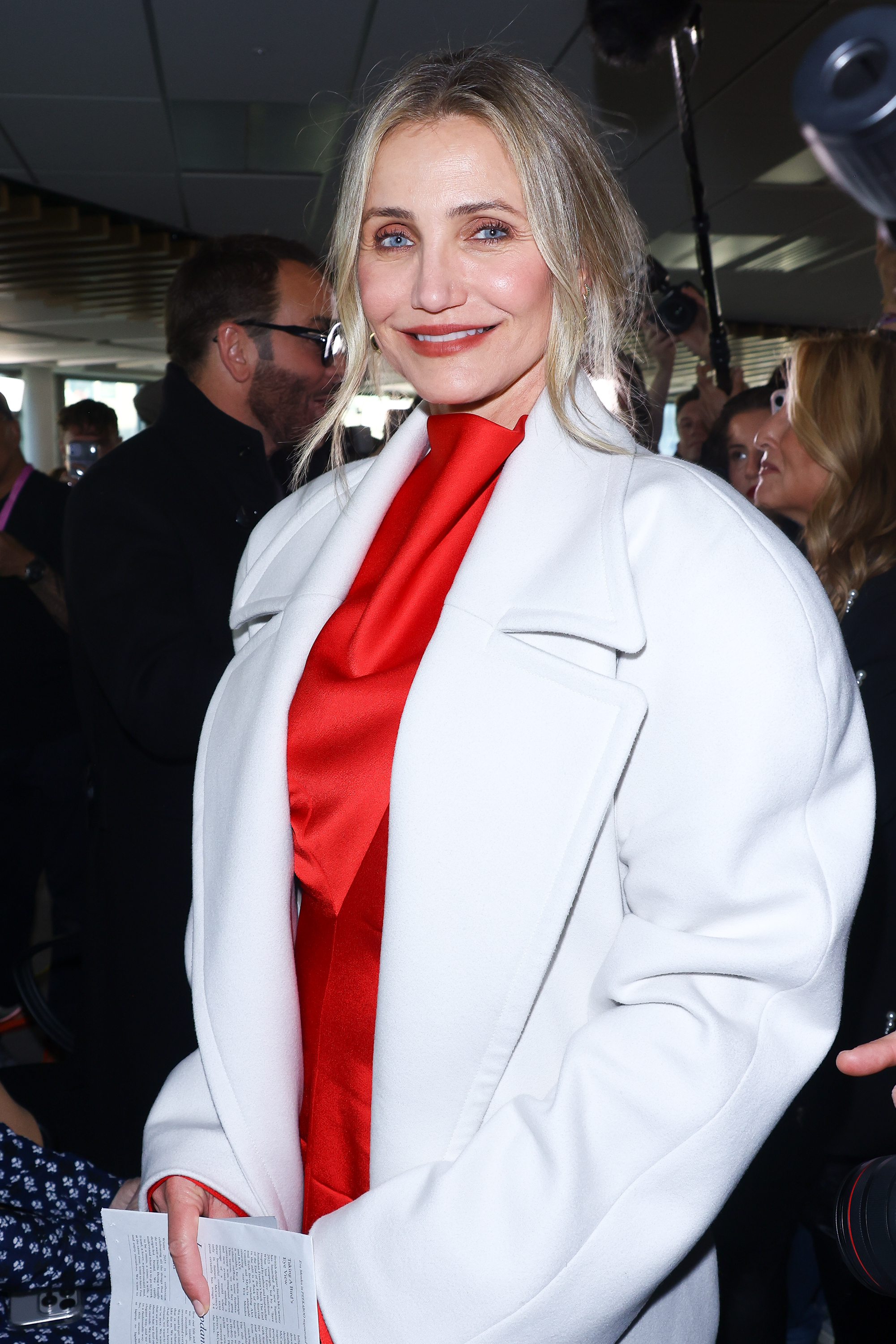 Cameron Diaz attends the Stella McCartney Womenswear Fall/Winter show as part of Paris Fashion Week in France on March 5, 2025. | Source: Getty Images