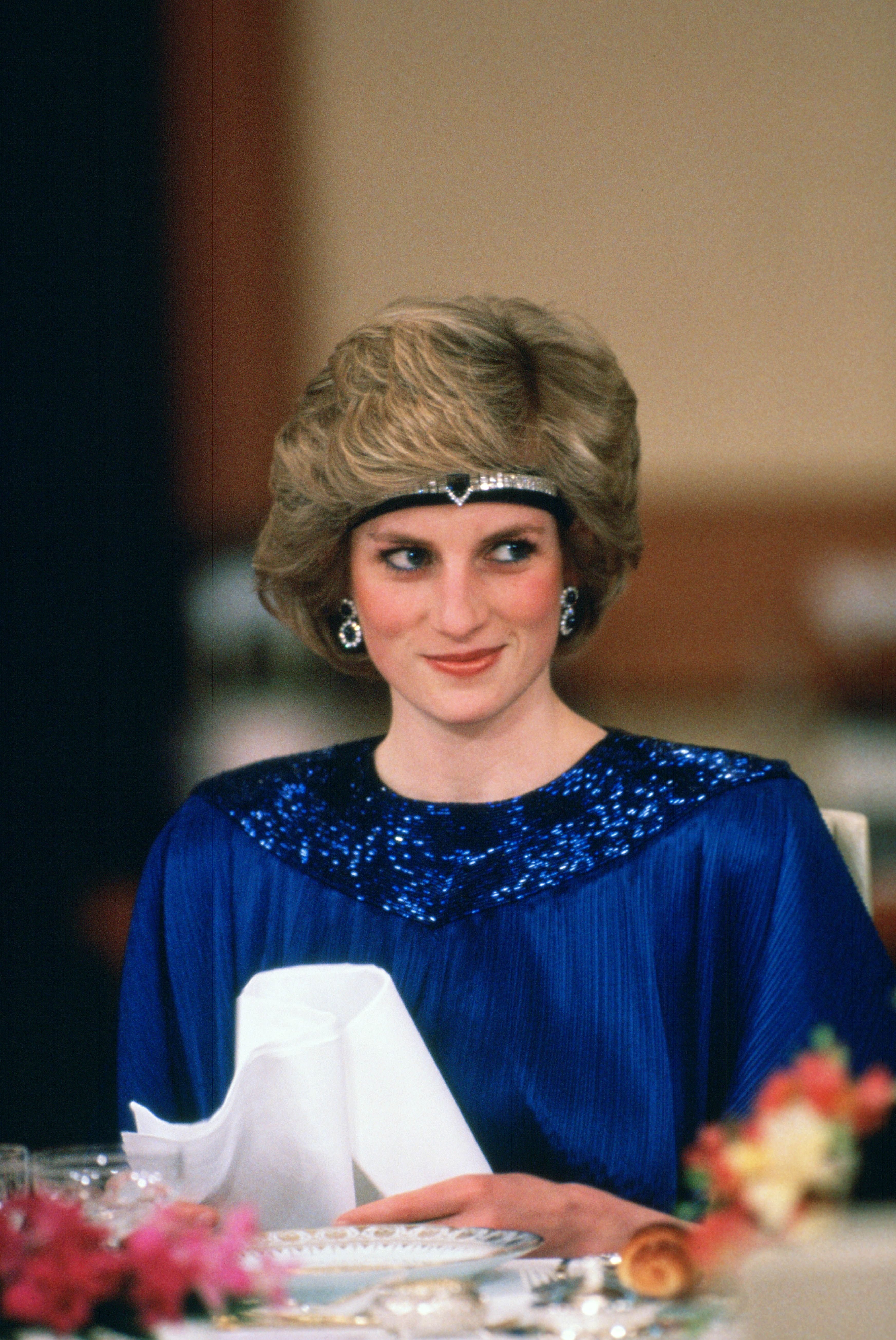 Princess Diana at a dinner hosted by Emperor Hirohito in Japan on May 12, 1986 | Photo: Tim Graham/Photo Library/Getty Images