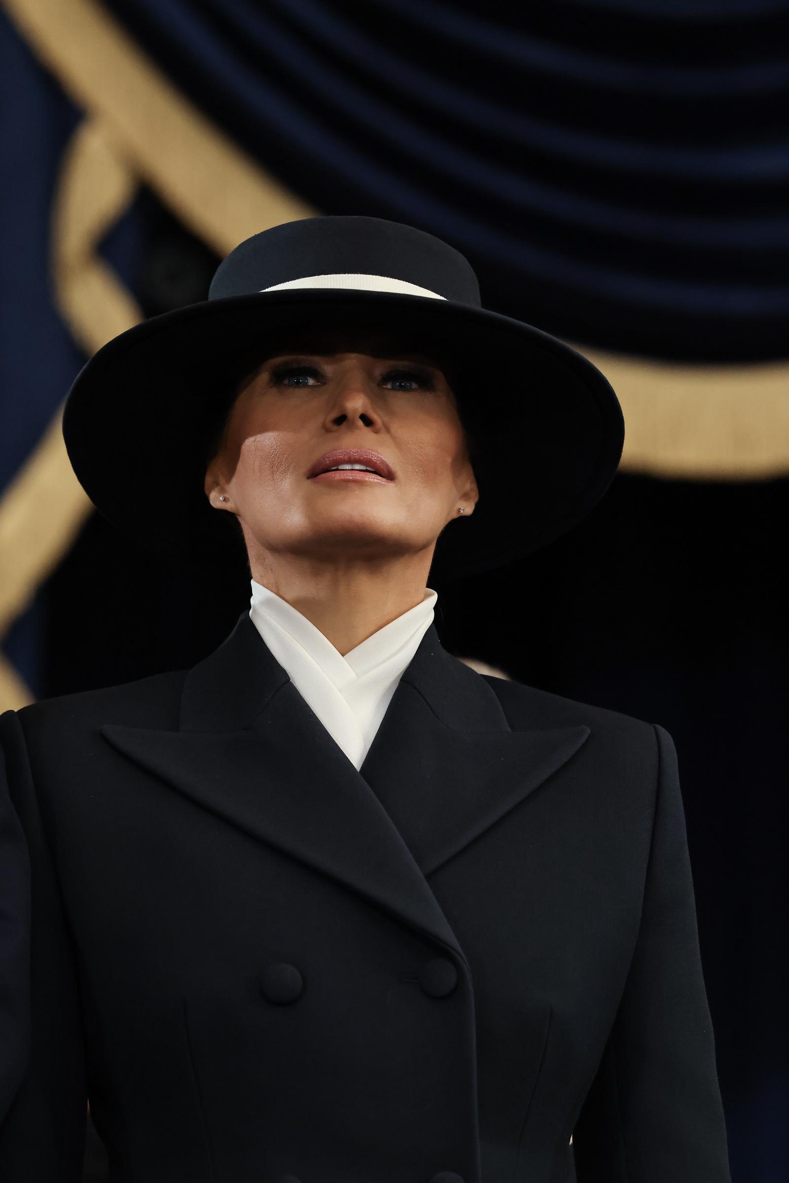 Melania Trump at Donald Trump's inauguration. | Source: Getty Images